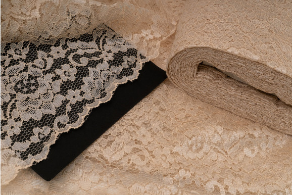 Тюль гипюр Bondi TGP-9278 персиковый