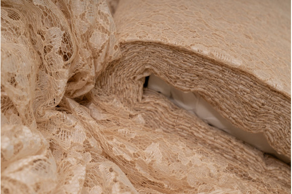 Тюль гипюр Bondi TGP-9278 персиковый