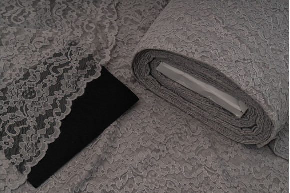 Тюль гипюр Bondi TGP-9279 серый