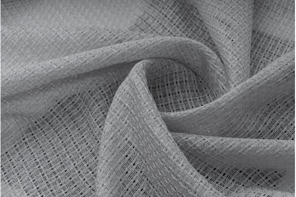 Тюль лен-сетка Aster TLS-9282 серый