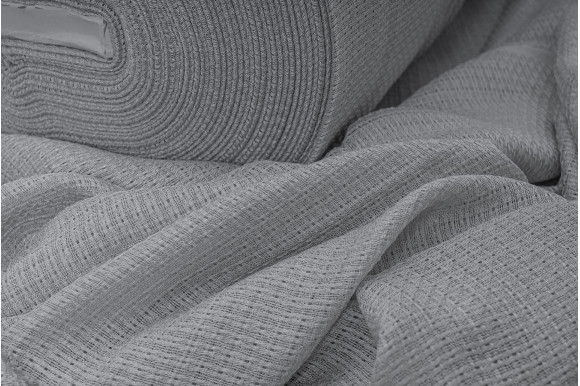 Тюль лен-сетка Aster TLS-9282 серый