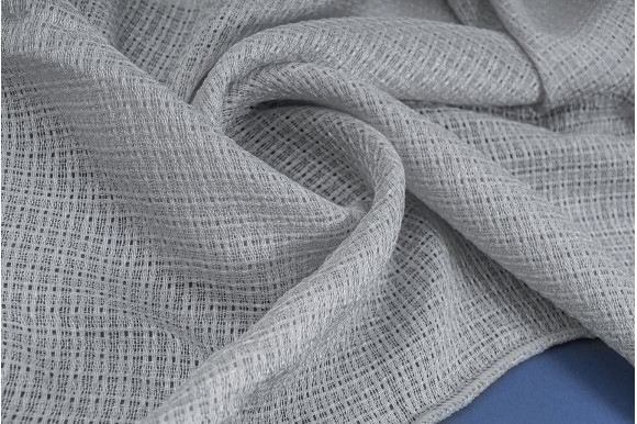 Тюль лен-сетка Aster TLS-9282 серый