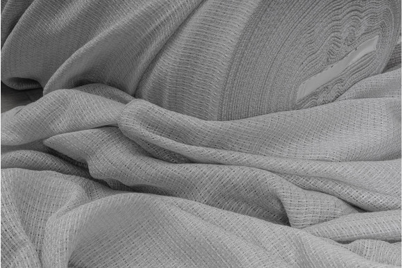 Тюль лен-сетка Aster TLS-9282 серый