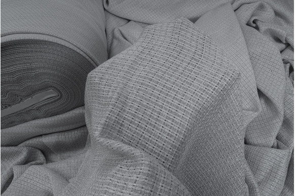 Тюль лен-сетка Aster TLS-9282 серый