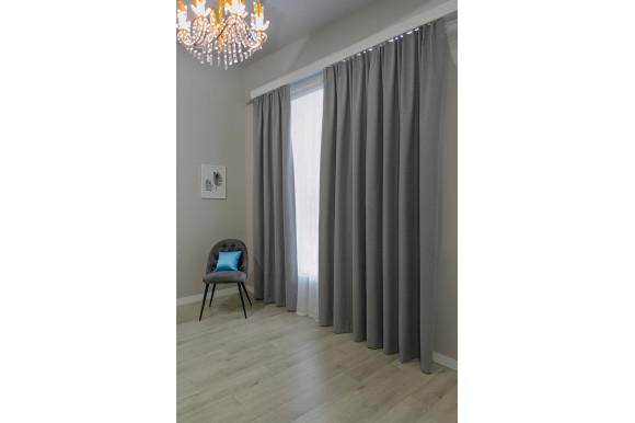 Штори блекаут 100% двосторонній Wolly SBW-9292 сірий Штори блекаут 100% двосторонній Wolly SBW-9292 сірий