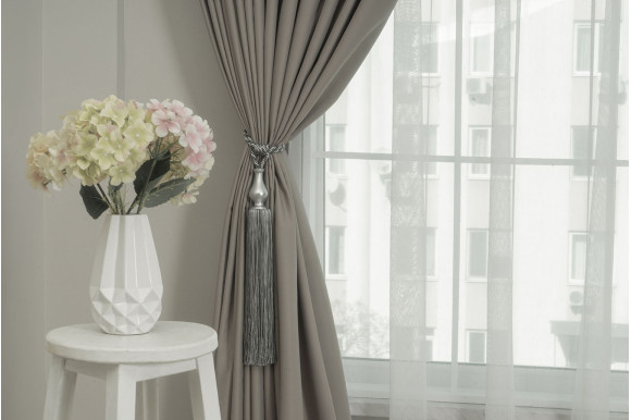 Штори блекаут Matteo SB-9306 світлий тауп