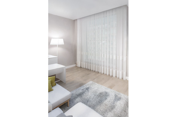 Тюль бамбук смужки Avant TBS-9323 бежевий