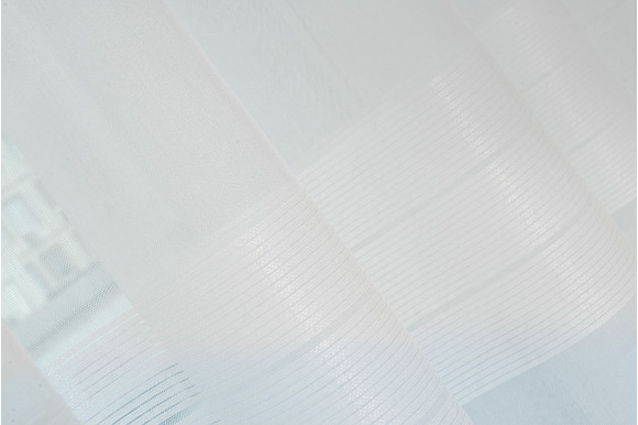 Тюль бамбук смужки Avant TBS-9324 білий Тюль бамбук смужки Avant TBS-9324 білий