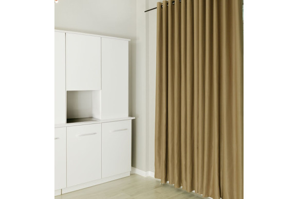 Шторы блэкаут Matteo FT-9341 бежево-золотой