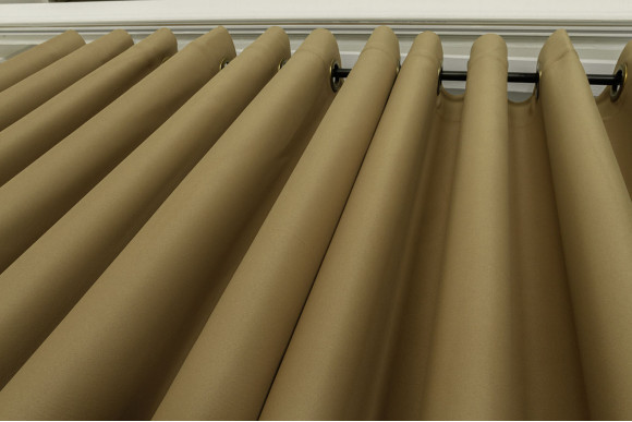 Шторы блэкаут Matteo FT-9341 бежево-золотой