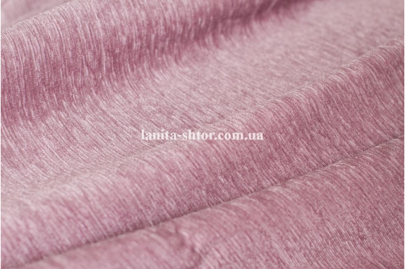 Шторы шенилл сиренево-розовые М12-5 отрез 2,95 метра