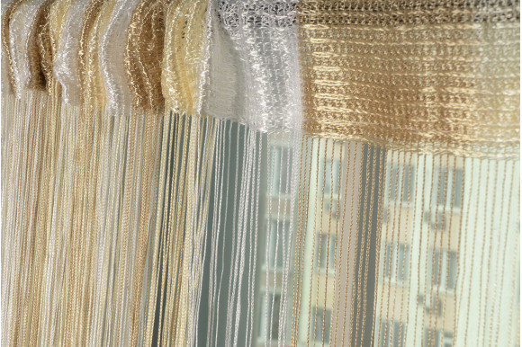 Штори нитки веселка триколірні SNV-9363