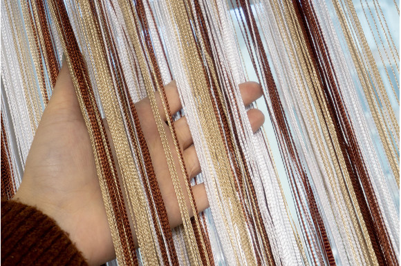 Штори нитки веселка триколірні SNV-9366