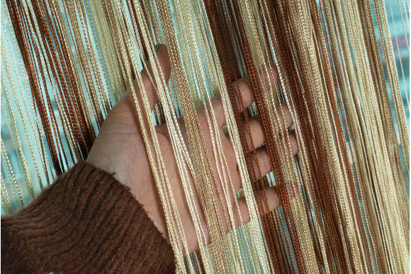 Штори нитки веселка триколірні SNV-9368