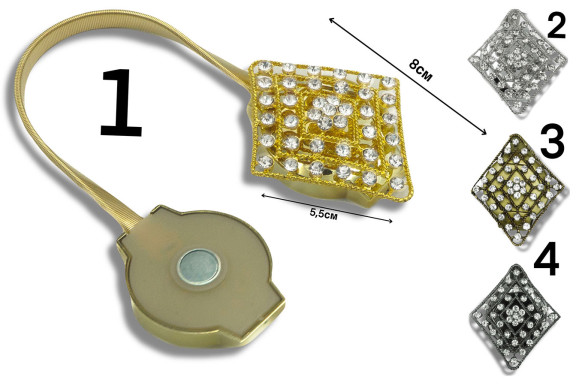 Магніт для штор MSG-9371 брошка