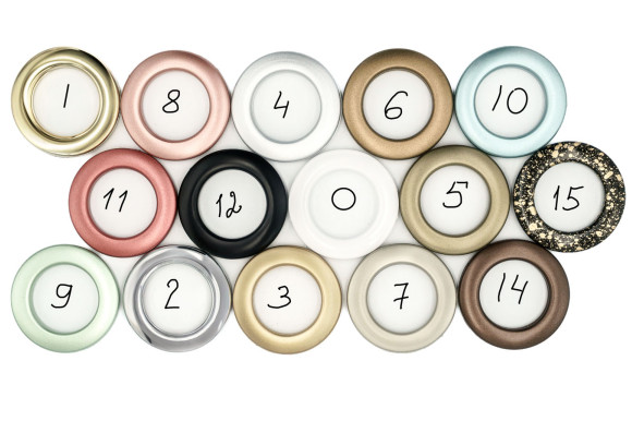 Люверси з одношаровою покраскою