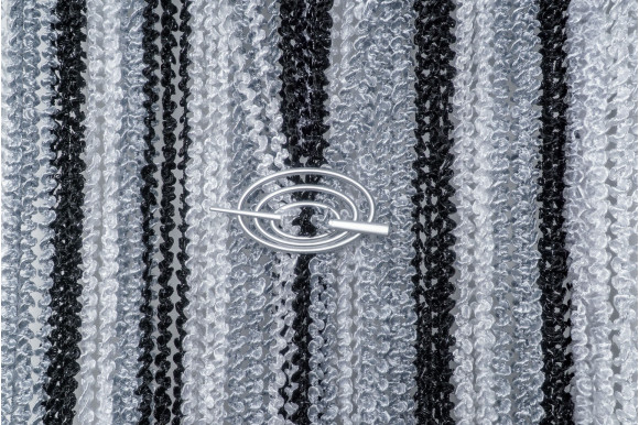 Штори-нитки веселка спіраль з люрексом SNC-9399