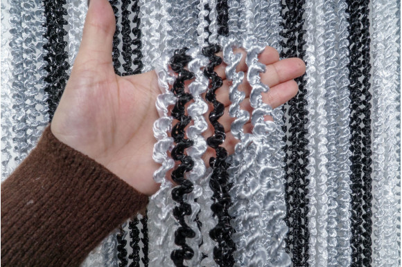 Штори-нитки веселка спіраль з люрексом SNC-9399 Штори-нитки веселка спіраль з люрексом SNC-9399