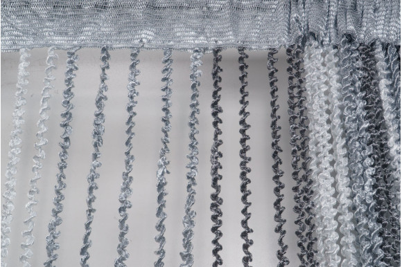 Штори-нитки веселка спіраль з люрексом SNC-9400