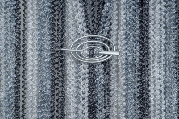 Штори-нитки веселка спіраль з люрексом SNC-9400