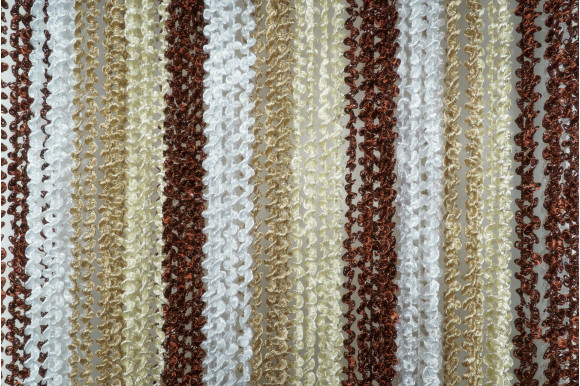 Штори-нитки веселка спіраль з люрексом SNC-9401