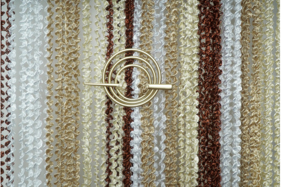 Штори-нитки веселка спіраль з люрексом SNC-9401