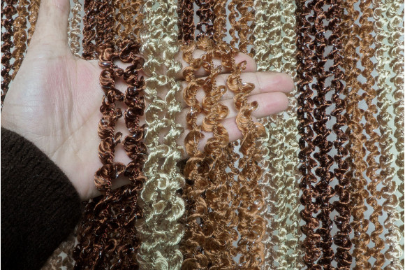 Штори-нитки веселка спіраль з люрексом SNC-9405 Штори-нитки веселка спіраль з люрексом SNC-9405