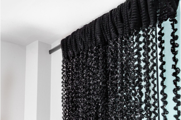 Штори-нитки спіраль з люрексом SNC-9407