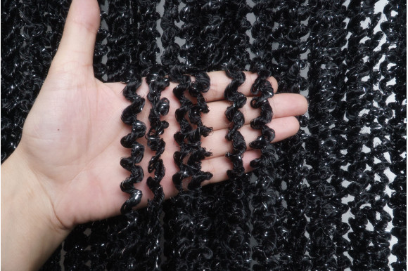 Штори-нитки спіраль з люрексом SNC-9407