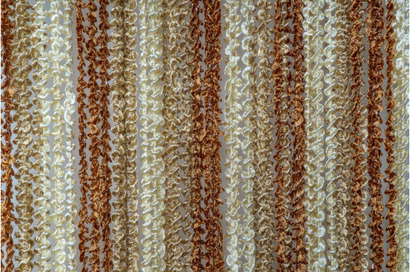 Штори-нитки веселка спіраль з люрексом SNC-9408
