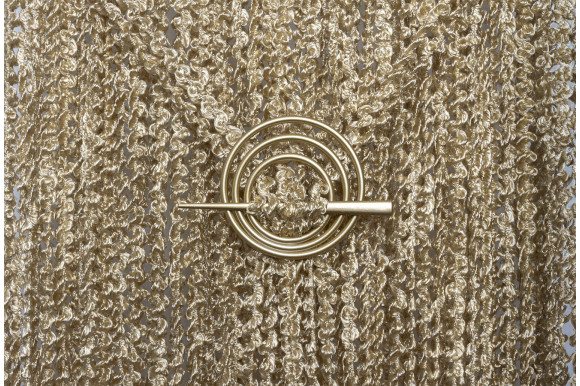 Шторы-нити спираль с люрексом SNC-9409