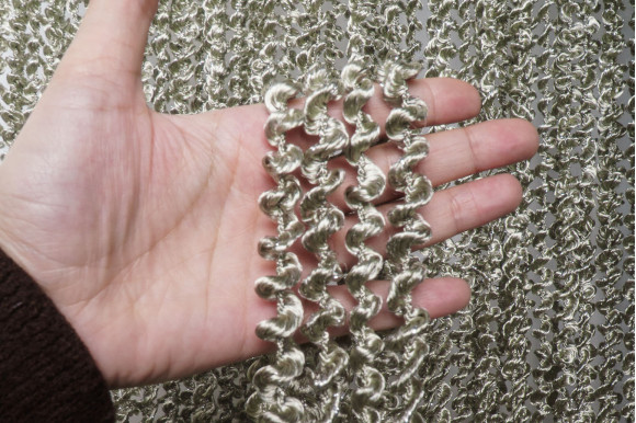 Штори-нитки спіраль з люрексом SNC-9411