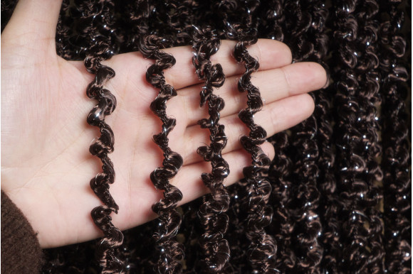 Штори-нитки спіраль з люрексом SNC-9413