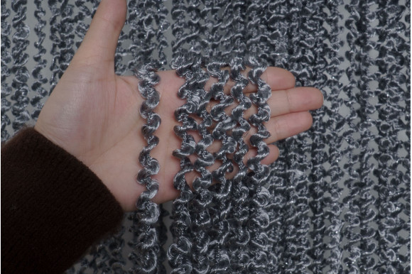 Штори-нитки спіраль з люрексом SNC-9414