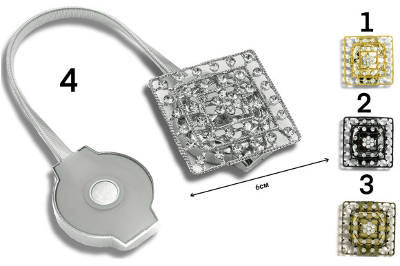 Магнит для штор MSG-9416 брошка