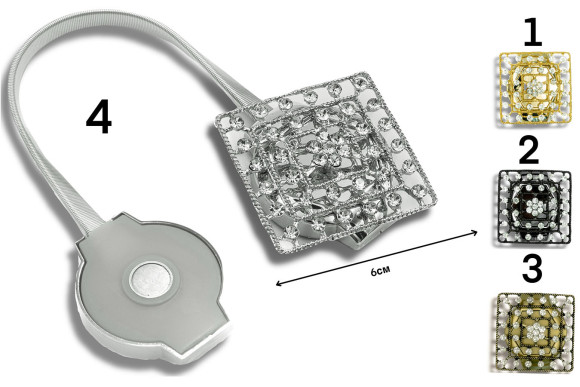 Магнит для штор MSG-9416 брошка