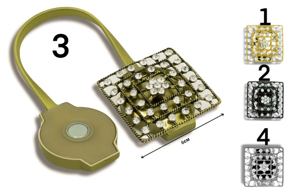 Магнит для штор MSG-9416 брошка