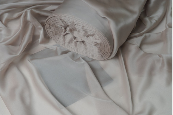 Тюль вуаль шовк Steffani TSV-9417 світлий тауп