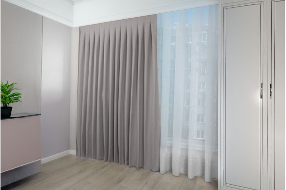 Штори блекаут 100% двосторонній Wolly SBW-9425 сірий