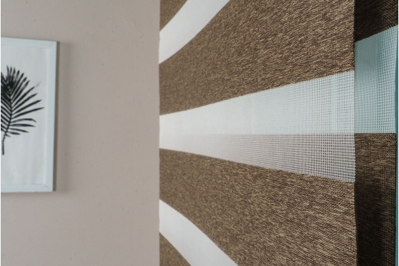 Рулонные шторы День-Ночь RSH-9439 0,8м*1,5м коричневый