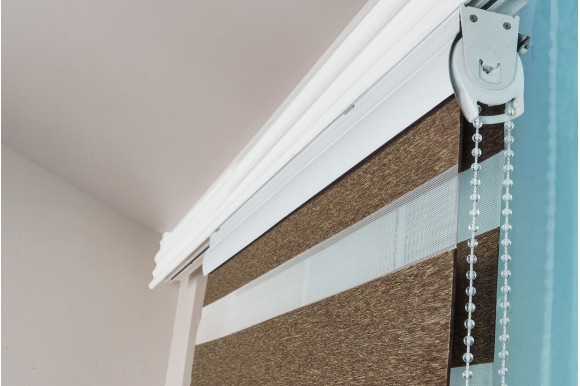 Рулонные шторы День-Ночь RSH-9439 0,8м*1,5м коричневый