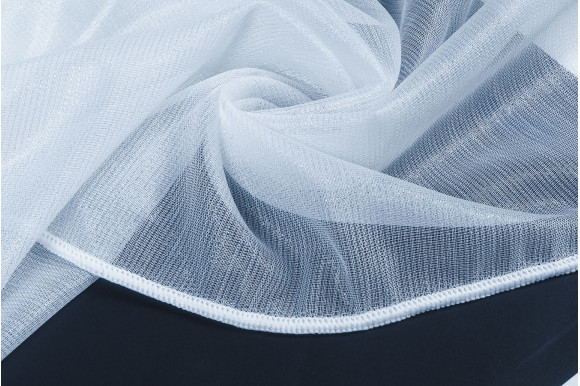 Тюль бамбук с люрексом Anita TSL-9455 белый Тюль бамбук с люрексом Anita TSL-9455 белый