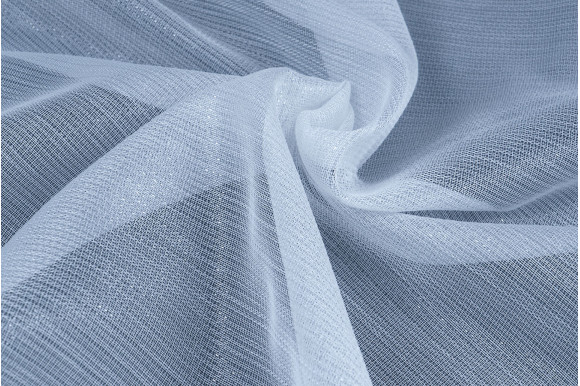 Тюль бамбук с люрексом Anita TSL-9455 белый