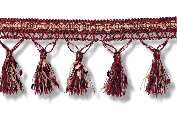 Бахрома для штор DL-9487 бордова