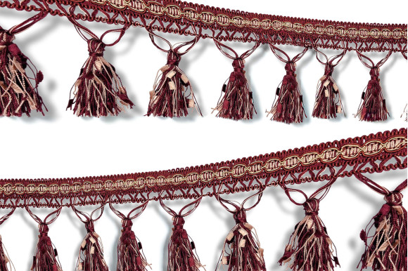 Бахрома для штор DL-9487 бордова