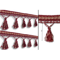 Бахрома для штор DL-9487 бордова