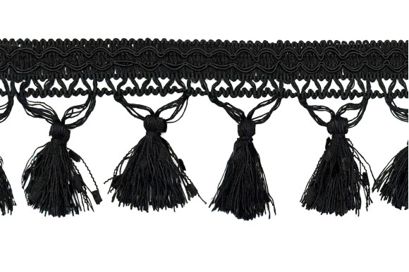 Бахрома для штор DL-9488 черная