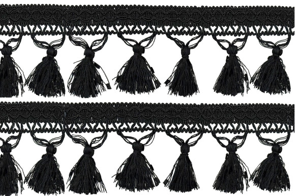 Бахрома для штор DL-9488 черная