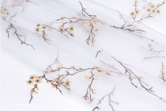 Тюль органза деворе Olive TD-276 отрез 3,6 метра