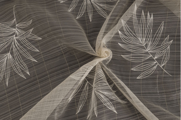 Тюль органза Листя TOG6-9506 Тюль органза Листя TOG6-9506